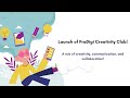 Launch of the #PraDigiCreativityClub! - A mix of creativity, communication and collaboration