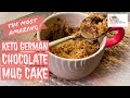 Keto German Chocolate Mug Cake #ketodesserts #ketomugcakes #lowcarbdesserts #easyketodesserts