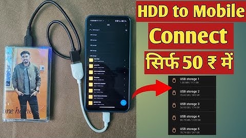 Mobile se hard disk connect kare | मोबाइल से हार्ड डिस्क को ऐसे कनेक्ट करे | mobile to hdd connect |