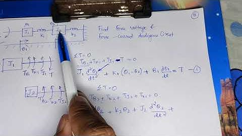 3.CONTROL SYSTEM- ELECTRICAL ANALOGOUS CIRCUIT OF ROTATIONAL SYSTEM NUMERICAL