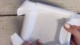 How to do a single strand loop start in cross stitch