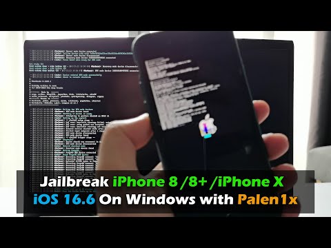 Jailbreak iPhone 8 /8+ /iPhone X  iOS 16.6 On Windows with Palen1x