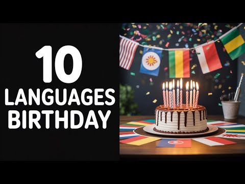 Happy Birthday in 10 Languages – A Personal Birthday Greeting 🎂