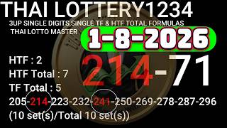 1-8-2026  thai lottery 3UP SINGLE DIGITS,SINGLE TF & HTF TOTAL FORMULAS"THAI LOTTO MASTER" screenshot 1