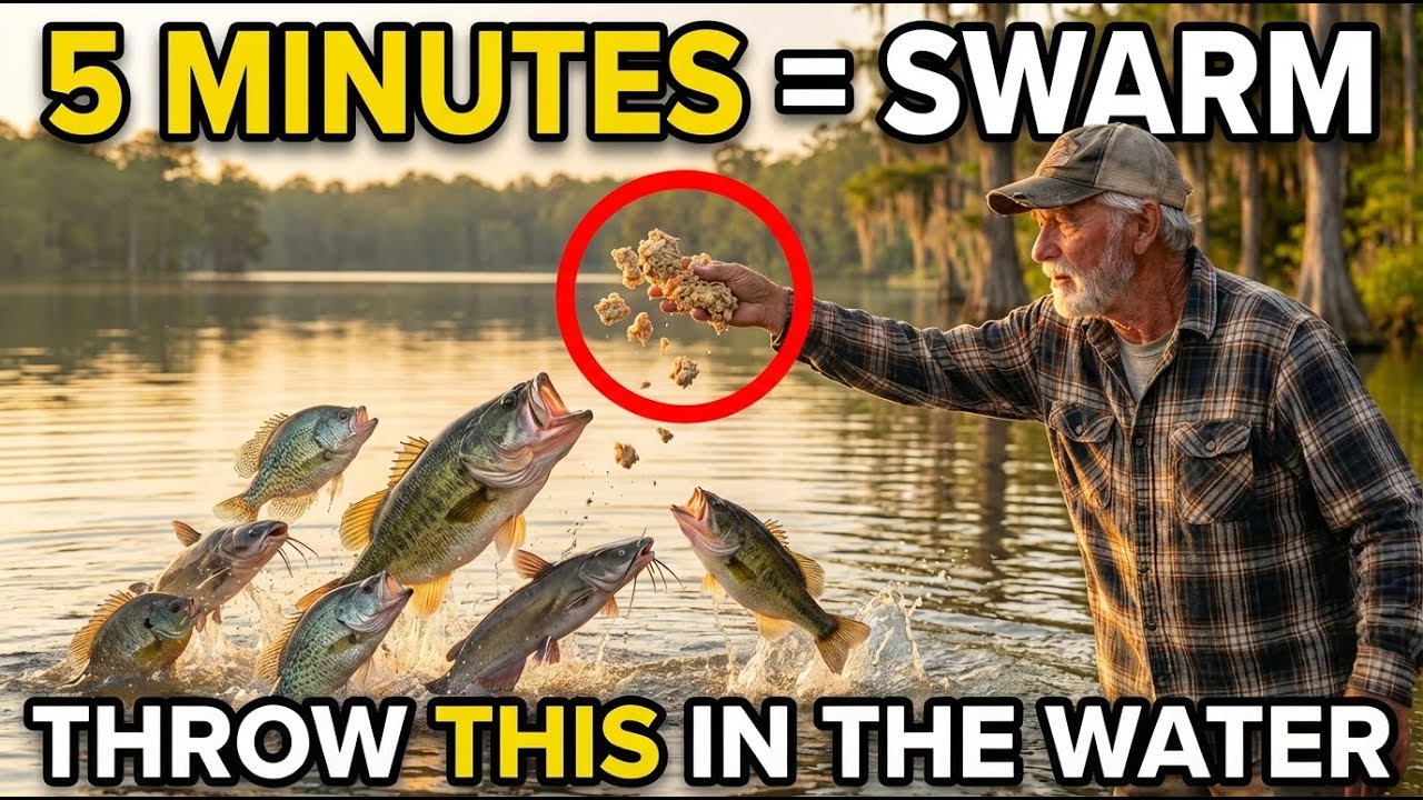 Toss THIS From Shore and Fish Swarm Within Minutes — Creates Feeding Frenzy