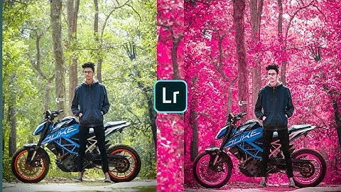 Lightroom moody Pink effect photo editing tutorial |lightroom background colour change|Lr preset