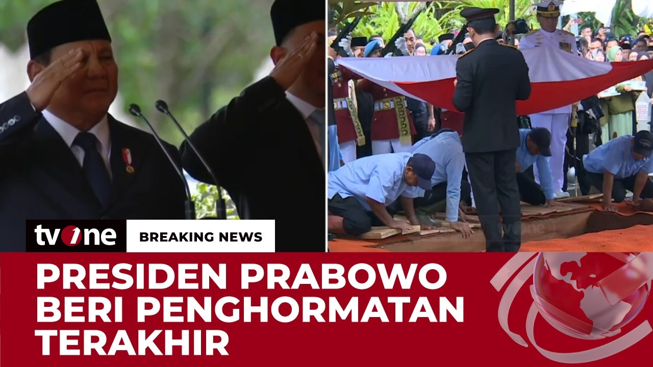Presiden Prabowo Pimpin Prosesi Pemakaman Try Sutrisno | Breaking News