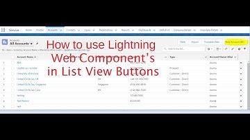 LWC Tutorial | How to use Lightning Web Component in ListView Buttons in salesforce