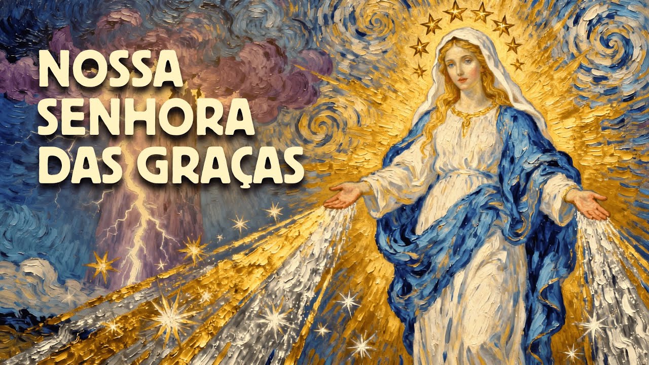 🌟 NOSSA SENHORA DAS GRAÇAS 💙 O sinal do CÉU que MUDOU DESTINOS | História de Nossa Senhora