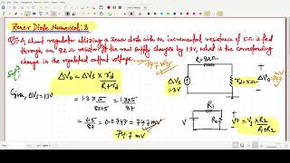 Zener Diode Numerical 2: Microelectronics circuits