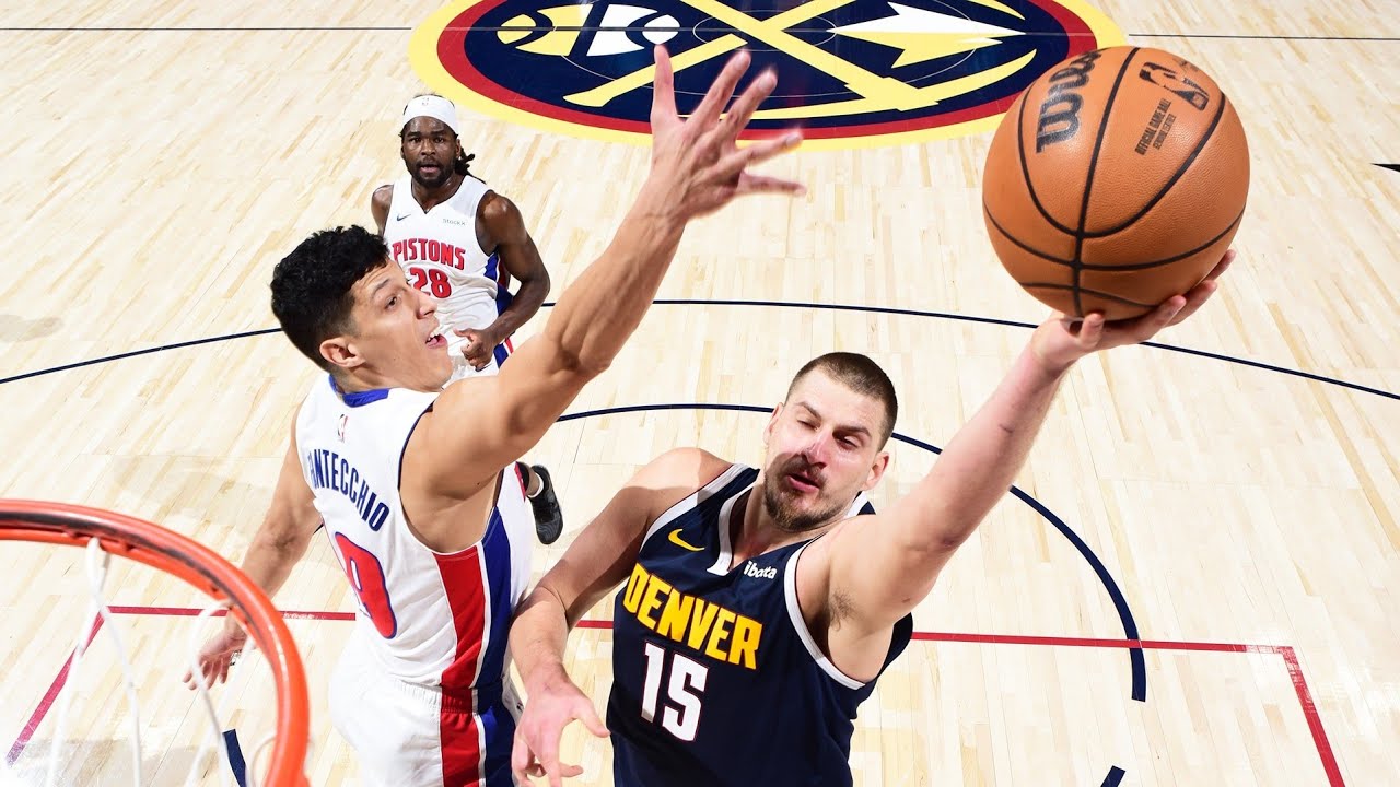 GAME     48    DETROIT   PISTONS   34-11   @   DENVER NUGGETS  31-16   NBA SEASON 13 2026