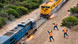 Biggest Train Collisions And Mistakes Caught On Camera !