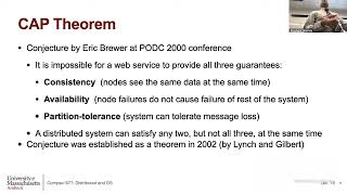 UMass CS677 (Spring'25) -   Lecture 16 - Consistency models and Replication