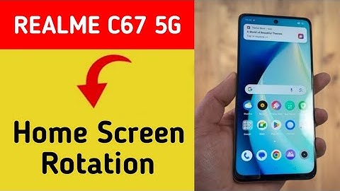 How to turn on home screen rotation, Realme C67 5G home screen auto rotation on off kaise Karen