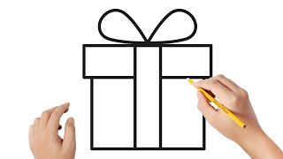 Cómo dibujar una caja de regalo | Dibujos sencillos 🎁❤️ - thptnganamst.edu.vn