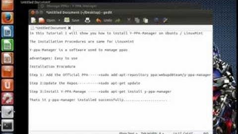 How to Install Y-PPA-Manager On Ubuntu / Linuxmint
