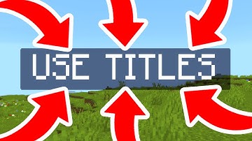 How To Use Title Command In Minecraft Bedrock! - Tutorial