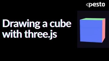 Drawing a cube with three.js || Code Explanation || Pesto