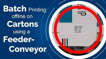 Batch Printing Offline on Cartons Using a Feeder-Conveyor