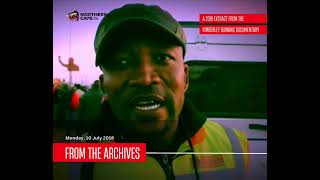 Kimberley community activist Obusitse aka 'Pantsi' filmed for Kimberley Burning documentary (2018)