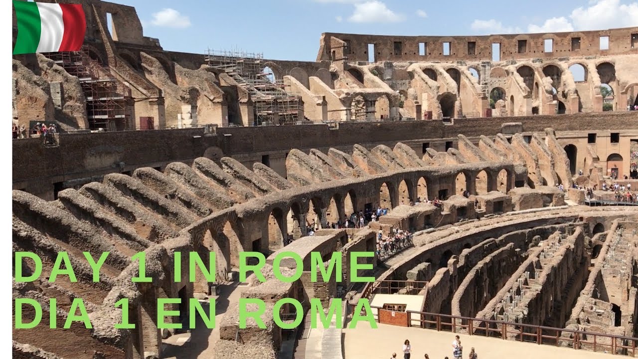 First day in Rome! Primer Dia en Roma! =] - YouTube