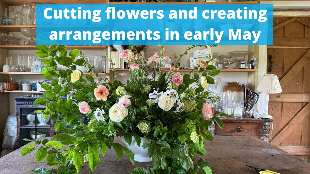 Cutting a wholesale wedding flowers order and creating a little something for Number 1 Bruton in May