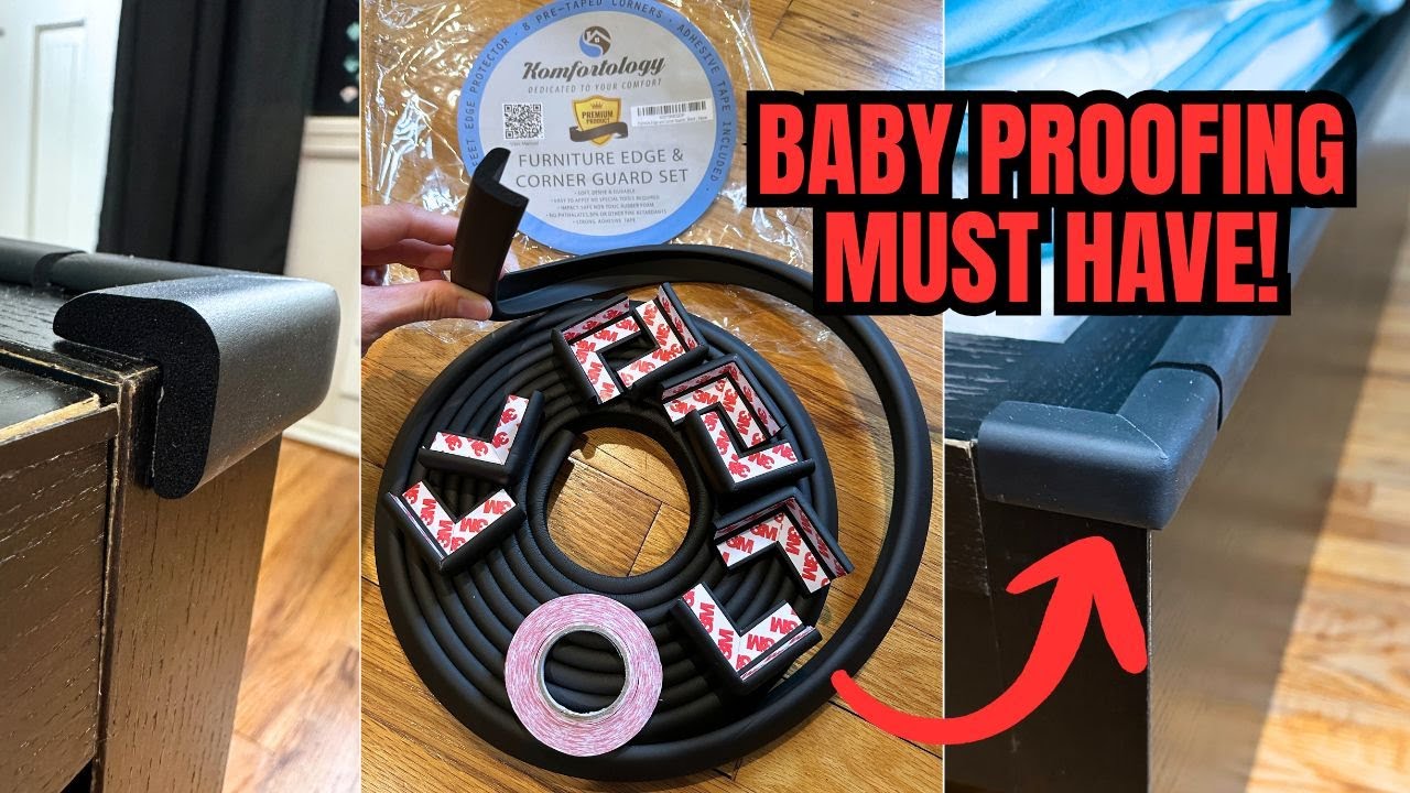 Защита для младенцев + голени | Защитные бортики для мебели Komfortology