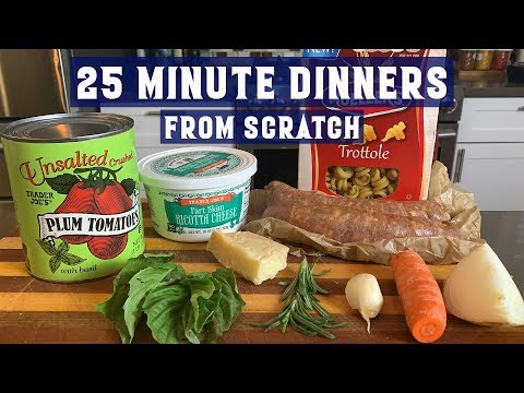Italian sausage pasta with ricotta cream, from the video