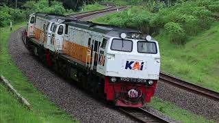 Diesel Locomotives Running Light - Double Cc206, Cc201 & Cc203 Engines Java Railfanning