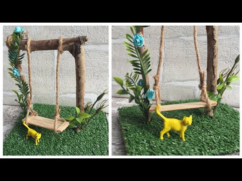 Odundan yelləncək hazırlanması | Miniatür Novruz dekoru | Minyatür Salıncak | Miniature swing