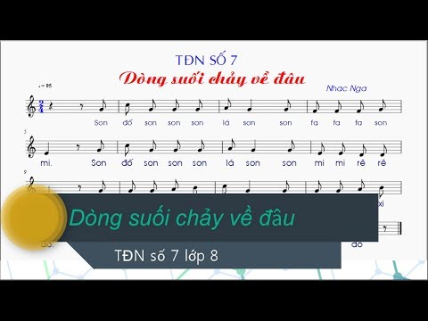 Video Tập đọc nhạc số 7 lớp 8 | Dòng suối chảy về đâu | TĐN... - youtube