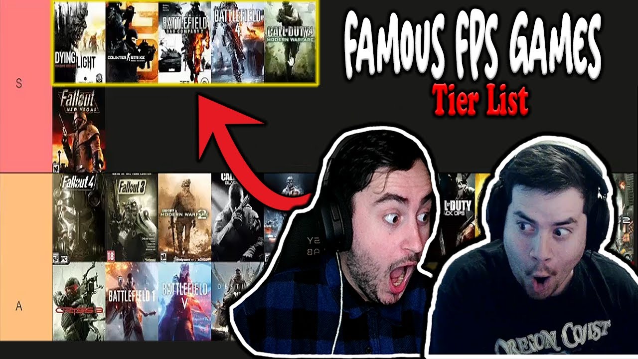 Famous FPS Games Tier List: Which Shooter Reigns Supreme?!