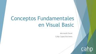 3 - Conceptos Fundamentales de Visual Basic