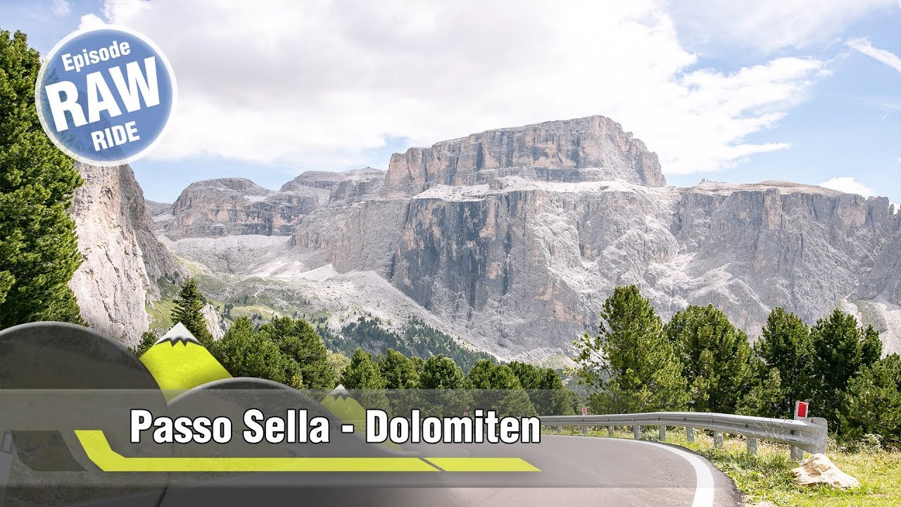 Auf den Passo Sella - Sella Ronda - Dolomiten | Yamaha MT07 | RAW RIDE ...