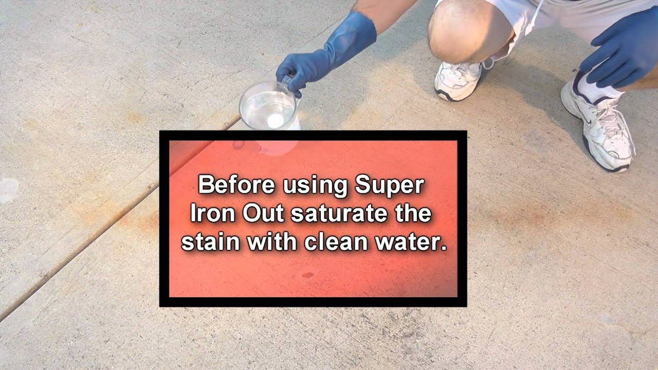 Super Iron Out Rusty Driveway YouTube