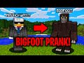 PRANKING AS BIGFOOT IN MINECRAFT! - Minecraft Trolling Video!