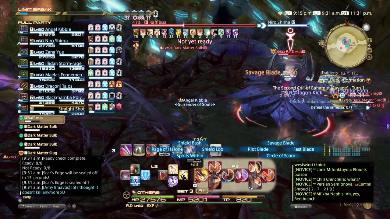 FINAL FANTASY XIV The Second Coil of Bahamut Turn 1 (Savage) YouTube