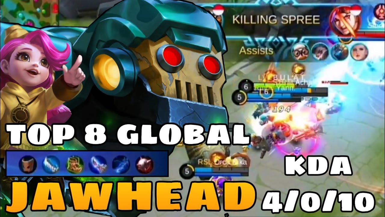 Jawhead 200 IQ MVP Gameplay | Top Global Jawhead | Mobile Legends
