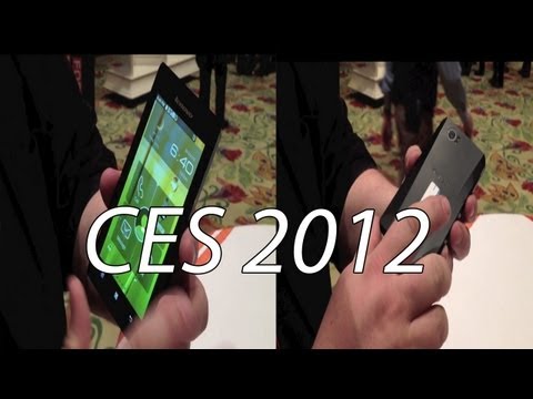 Lenovo K800 Intel Medfield Android 4.0 LeOS UI Smartphone! CES 2012 Las Vegas