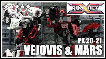 Planet X PX20 PX21 VEJOVIS AND MARS Transformers Fall of Cybertron RATCHET AND IRONHIDE