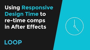 Retiming compositions in After Effects using Responsive Design Time