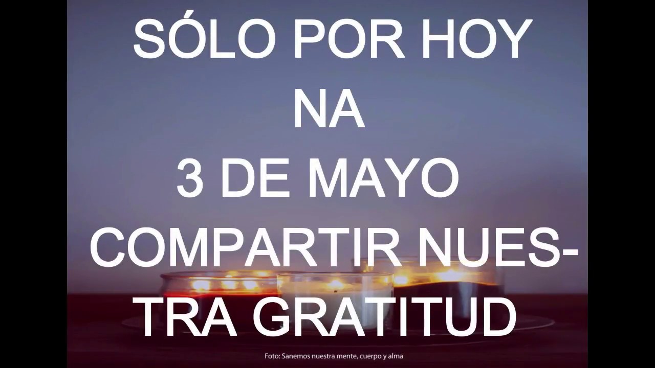 SÓLO POR HOY 3 DE MAYO (Sin Voz) miedo a las alturas