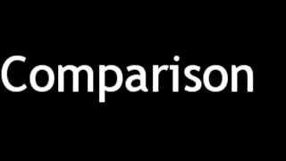 How to Pronounce Comparison