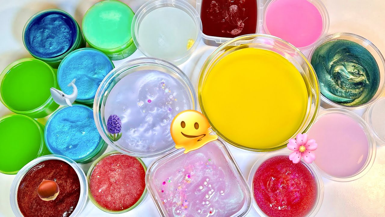 더 더워지기 전에!!!🏖️ 16개 투명 & 마블링액괴 다 섞기🫧