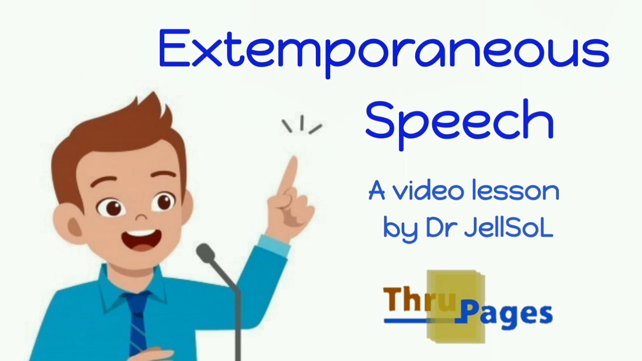 Extemporaneous Speech Video Lesson By JellSoL YouTube extemporaneous-speech-video-lesson-by-jellsol-youtube