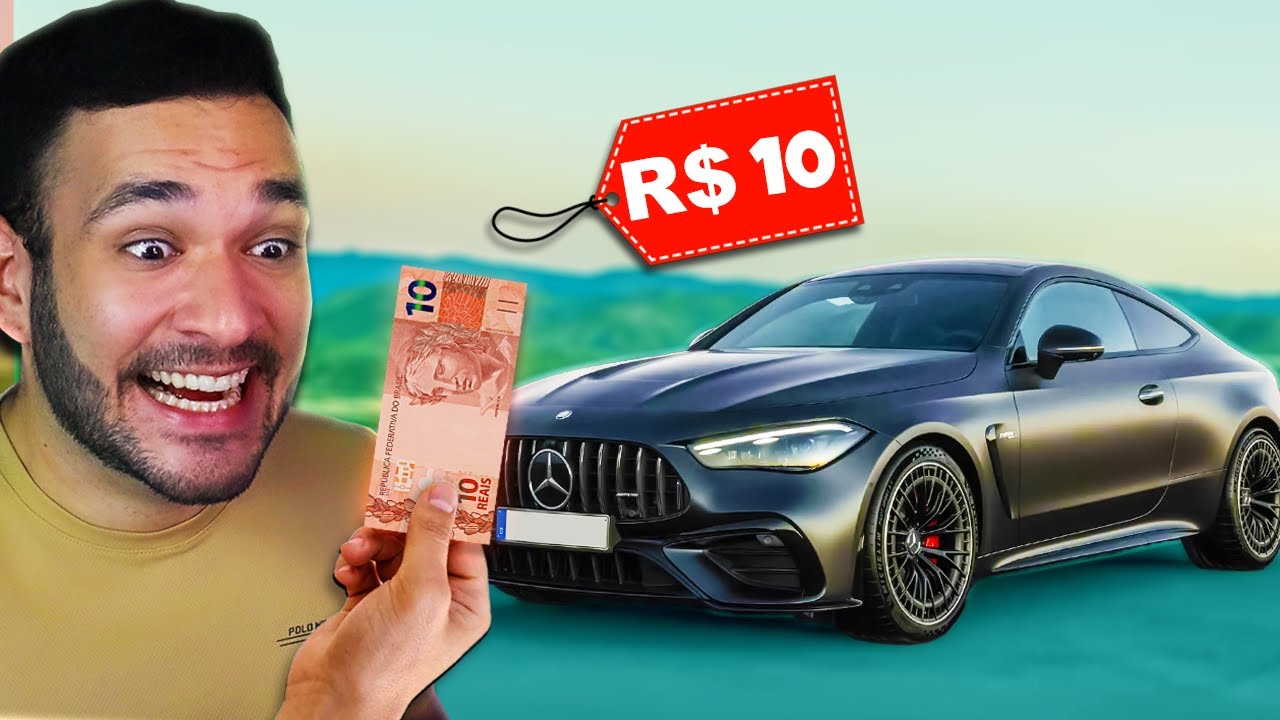 TRANSFORMEI R$10 em um CARRO de LUXO