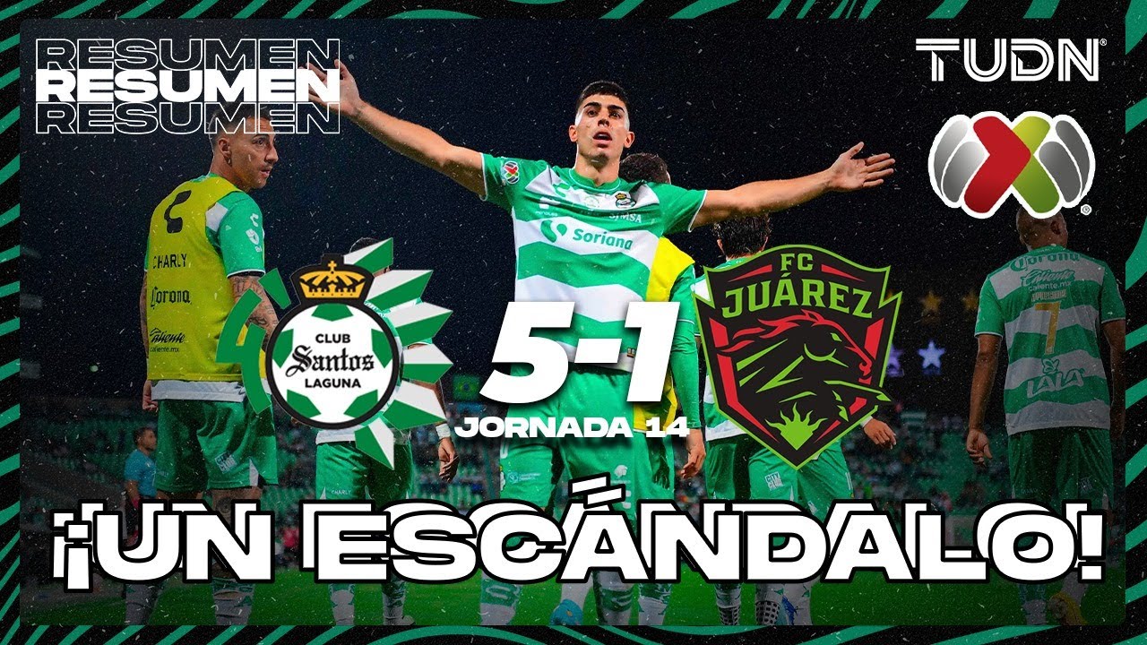 Resumen y goles | Santos 5-1 FC Juárez | AP2023-J14 | Liga Mx | TUDN