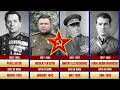 SOVIET UNION: ARMY GENERALS OF THE RED ARMY/SOVIET ARMY (1935-1991)