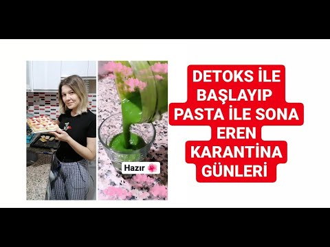 DETOKS SUYU İLE BAŞLAYIP PASTA İLE BİTTİ /ANNEMLE KAVGAMIZ VE AİLE İLE KARANTİNA  #karantina