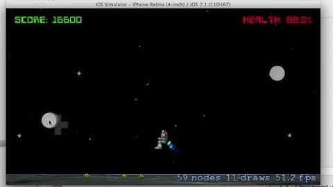 Bonkkers iPhone  game in progress using SpriteKit